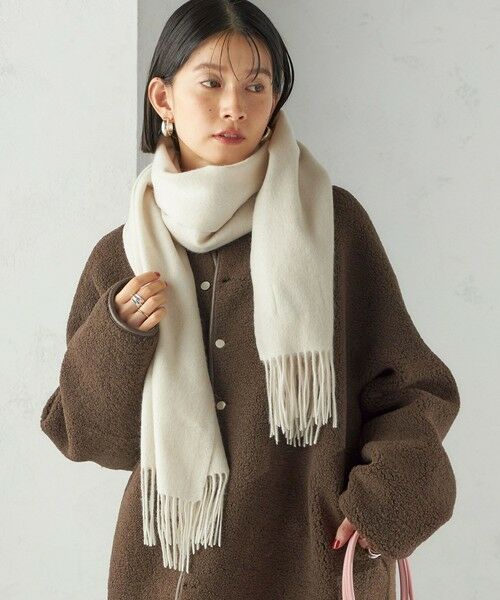 SHIPS / シップス マフラー・ショール・スヌード・ストール | ウール カシミヤ ウォッシャブル ストール | 詳細9