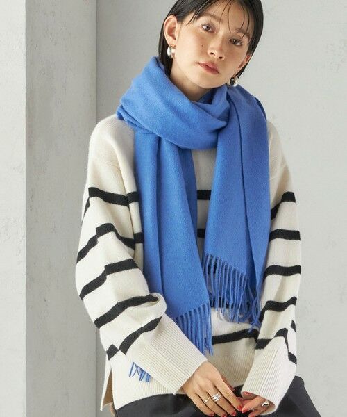 SHIPS for women/シップスウィメン 《予約》ウール カシミヤ ウォッシャブル ストール ブルー ONE SIZE SHIPS for women/シップスウィメン 《予約》ウール カシミヤ ウォッシャブル ストール ブルー ONE SIZE