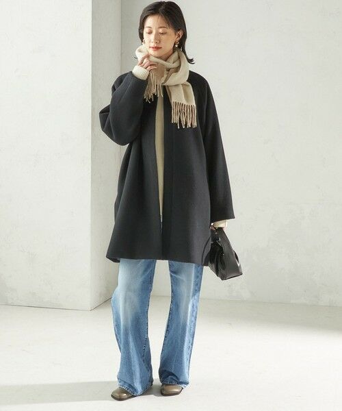 SHIPS / シップス マフラー・ショール・スヌード・ストール | カシミヤ リバーシブル マフラー | 詳細1