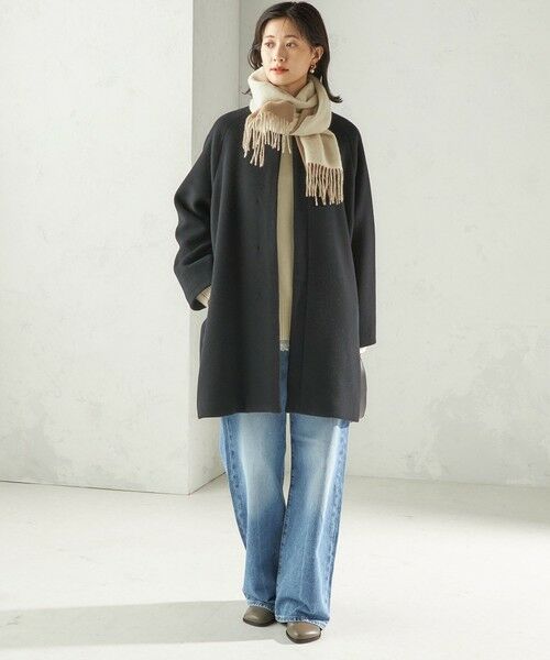 SHIPS / シップス マフラー・ショール・スヌード・ストール | カシミヤ リバーシブル マフラー | 詳細2