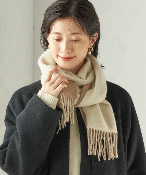 SHIPS / シップス マフラー・ショール・スヌード・ストール | カシミヤ リバーシブル マフラー | 詳細4