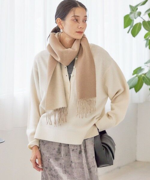 SHIPS / シップス マフラー・ショール・スヌード・ストール | カシミヤ リバーシブル マフラー | 詳細5