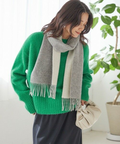 SHIPS / シップス マフラー・ショール・スヌード・ストール | カシミヤ リバーシブル マフラー | 詳細15