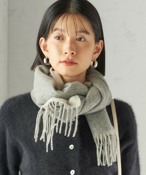 SHIPS / シップス マフラー・ショール・スヌード・ストール | カシミヤ リバーシブル マフラー | 詳細19