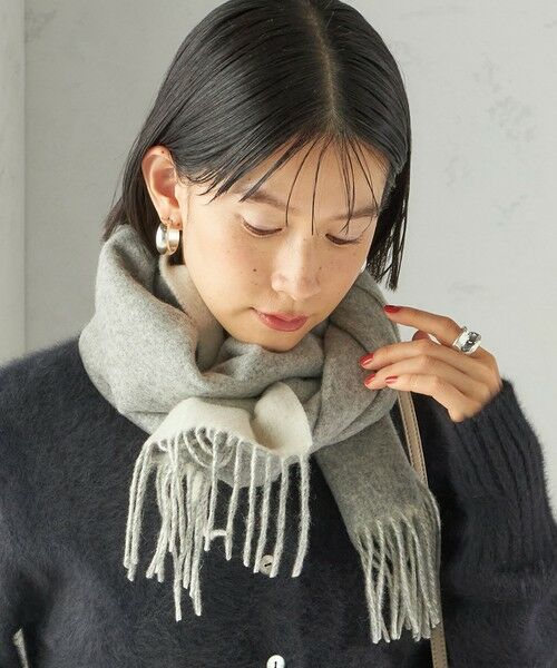 SHIPS / シップス マフラー・ショール・スヌード・ストール | カシミヤ リバーシブル マフラー | 詳細20
