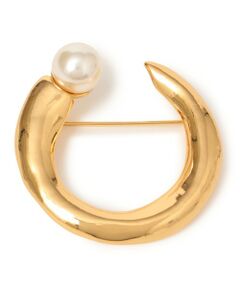 SHIPS / シップス ブローチ・コサージュ | ニュアンス パール モチーフ ブローチ