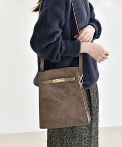 SHIPS / シップス ショルダーバッグ | quaranciel: ベルトデザイン スクエア ショルダー バッグ