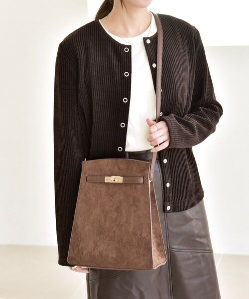 SHIPS / シップス ショルダーバッグ | quaranciel: ベルトデザイン スクエア ショルダー バッグ | 詳細20