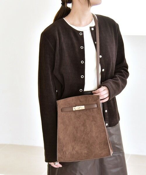 SHIPS / シップス ショルダーバッグ | quaranciel: ベルトデザイン スクエア ショルダー バッグ | 詳細18