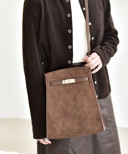 SHIPS / シップス ショルダーバッグ | quaranciel: ベルトデザイン スクエア ショルダー バッグ | 詳細19