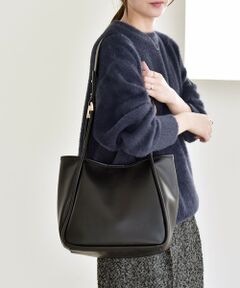 SHIPS / シップス トートバッグ | quaranciel: A4 メタルハンドル 2way スクエア トートバッグ