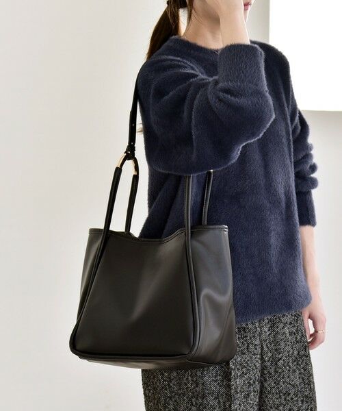 SHIPS / シップス トートバッグ | quaranciel: A4 メタルハンドル 2way スクエア トートバッグ | 詳細5