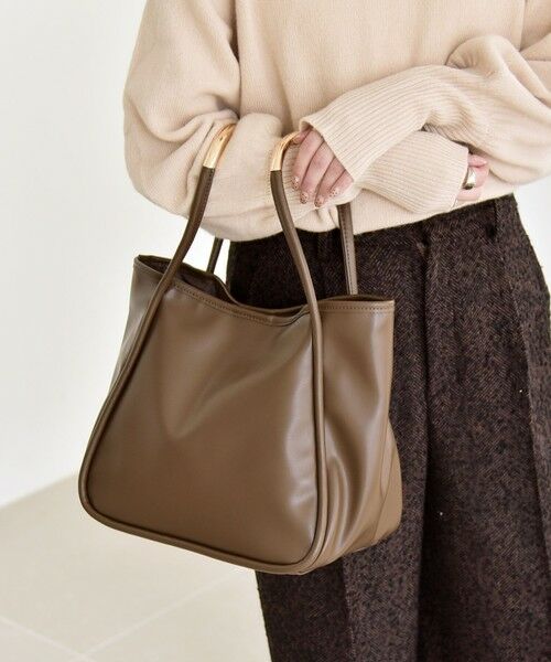 SHIPS / シップス トートバッグ | quaranciel: A4 メタルハンドル 2way スクエア トートバッグ | 詳細12