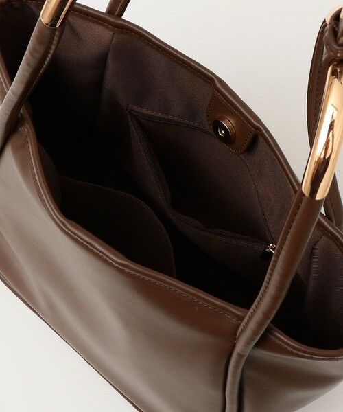 SHIPS / シップス トートバッグ | quaranciel: A4 メタルハンドル 2way スクエア トートバッグ | 詳細17