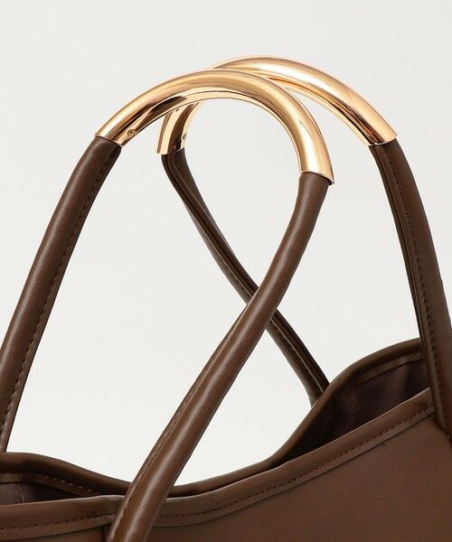 SHIPS / シップス トートバッグ | quaranciel: A4 メタルハンドル 2way スクエア トートバッグ | 詳細22