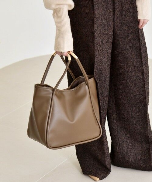 SHIPS / シップス トートバッグ | quaranciel: A4 メタルハンドル 2way スクエア トートバッグ | 詳細9