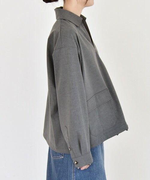 SHIPS / シップス シャツ・ブラウス | quaranciel:〈洗濯機可能〉ポケット ドロスト スキッパー プルオーバー シャツ | 詳細12