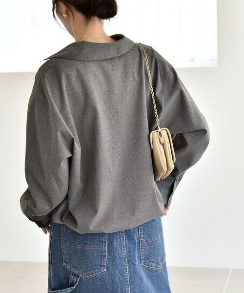 SHIPS / シップス シャツ・ブラウス | quaranciel:〈洗濯機可能〉ポケット ドロスト スキッパー プルオーバー シャツ | 詳細8