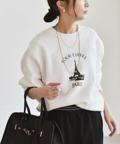 ANGE IN DISGUISE:〈手洗い可能〉デザイン ロゴ プリント スウェット