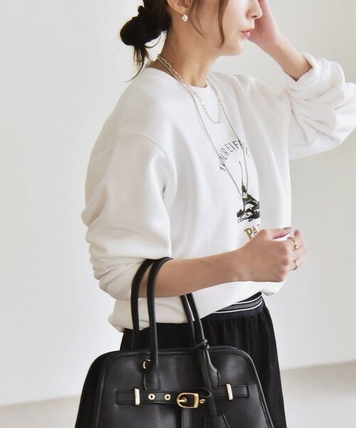 SHIPS / シップス スウェット | ANGE IN DISGUISE:〈手洗い可能〉デザイン ロゴ プリント スウェット | 詳細4