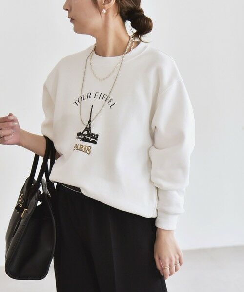 SHIPS / シップス スウェット | ANGE IN DISGUISE:〈手洗い可能〉デザイン ロゴ プリント スウェット | 詳細6