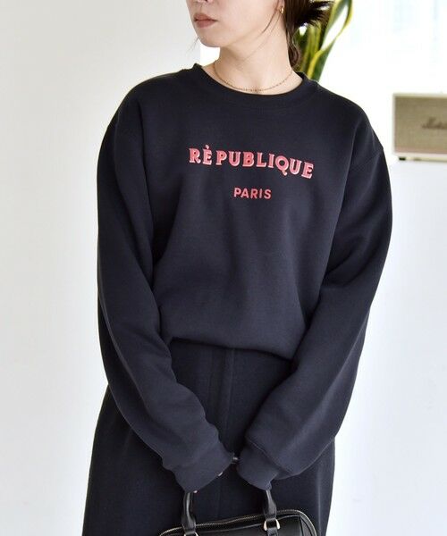 SHIPS / シップス スウェット | ANGE IN DISGUISE:〈手洗い可能〉デザイン ロゴ プリント スウェット | 詳細13