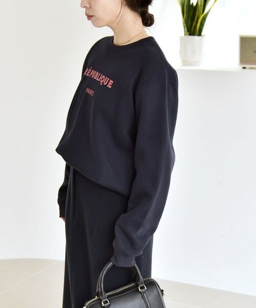 SHIPS / シップス スウェット | ANGE IN DISGUISE:〈手洗い可能〉デザイン ロゴ プリント スウェット | 詳細15