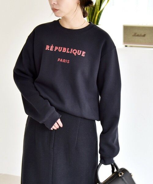 SHIPS / シップス スウェット | ANGE IN DISGUISE:〈手洗い可能〉デザイン ロゴ プリント スウェット | 詳細16