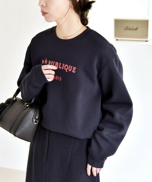 SHIPS / シップス スウェット | ANGE IN DISGUISE:〈手洗い可能〉デザイン ロゴ プリント スウェット | 詳細17