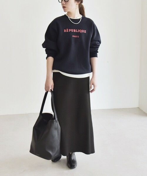 SHIPS / シップス スウェット | ANGE IN DISGUISE:〈手洗い可能〉デザイン ロゴ プリント スウェット | 詳細18