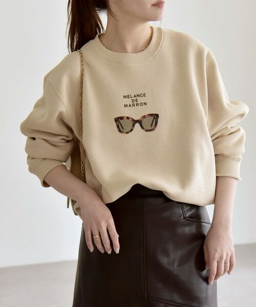 SHIPS / シップス スウェット | 《一部追加予約》ANGE IN DISGUISE:〈手洗い可能〉フォト＆ロゴ スウェット | 詳細3