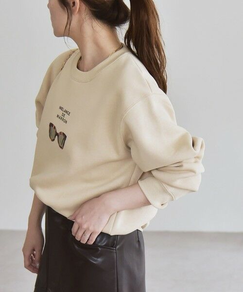 SHIPS / シップス スウェット | 《一部追加予約》ANGE IN DISGUISE:〈手洗い可能〉フォト＆ロゴ スウェット | 詳細4