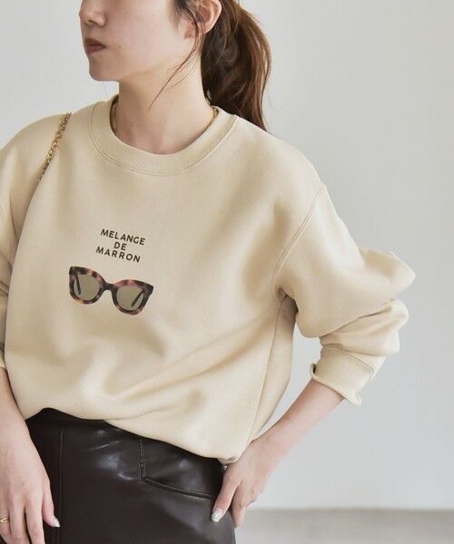 SHIPS / シップス スウェット | 《一部追加予約》ANGE IN DISGUISE:〈手洗い可能〉フォト＆ロゴ スウェット | 詳細6