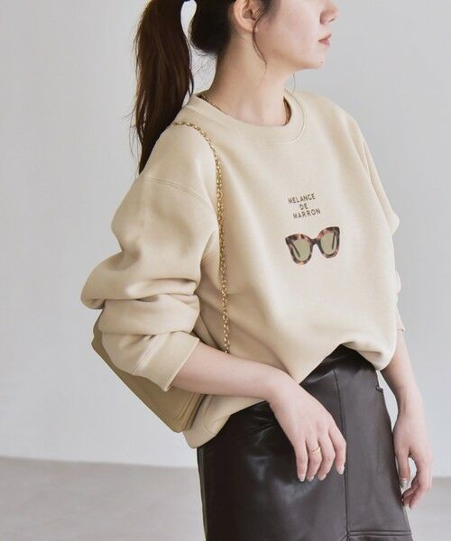 SHIPS / シップス スウェット | 《一部追加予約》ANGE IN DISGUISE:〈手洗い可能〉フォト＆ロゴ スウェット | 詳細7