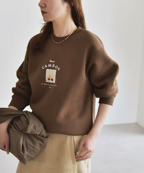 SHIPS / シップス スウェット | 《一部追加予約》ANGE IN DISGUISE:〈手洗い可能〉フォト＆ロゴ スウェット | 詳細16