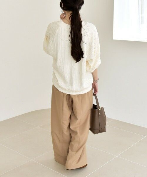 SHIPS / シップス カットソー | quaranciel:〈手洗い可能〉ケーブル ジャージー Vネック プルオーバー | 詳細2