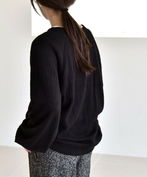 SHIPS / シップス カットソー | quaranciel:〈手洗い可能〉ケーブル ジャージー Vネック プルオーバー | 詳細14