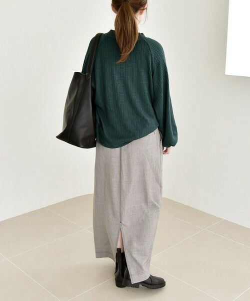 SHIPS / シップス カットソー | quaranciel:〈手洗い可能〉ケーブル ジャージー Vネック プルオーバー | 詳細20