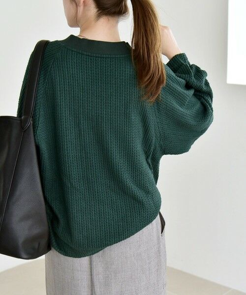 SHIPS / シップス カットソー | quaranciel:〈手洗い可能〉ケーブル ジャージー Vネック プルオーバー | 詳細22