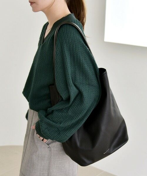 SHIPS / シップス カットソー | quaranciel:〈手洗い可能〉ケーブル ジャージー Vネック プルオーバー | 詳細24