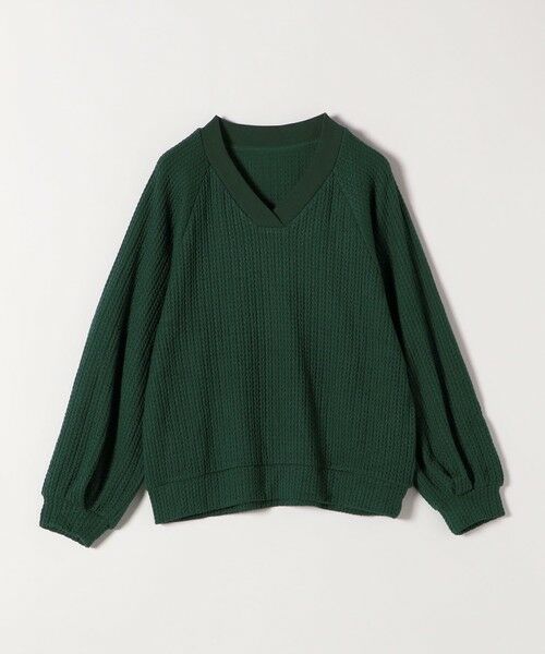 SHIPS / シップス カットソー | quaranciel:〈手洗い可能〉ケーブル ジャージー Vネック プルオーバー | 詳細27