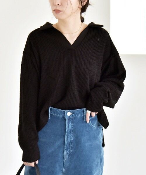 SHIPS / シップス カットソー | quaranciel:〈手洗い可能〉ケーブル ジャージー ラガー プルオーバー | 詳細14