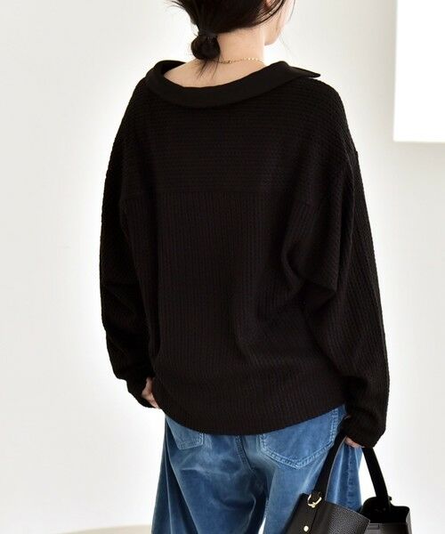 SHIPS / シップス カットソー | quaranciel:〈手洗い可能〉ケーブル ジャージー ラガー プルオーバー | 詳細18