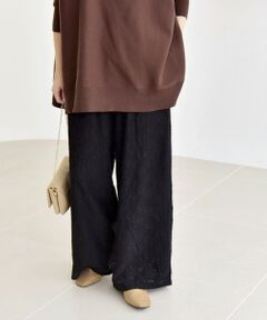 SHIPS / シップス その他パンツ | quaranciel:〈洗濯機可能〉フラワー レース ワイド パンツ