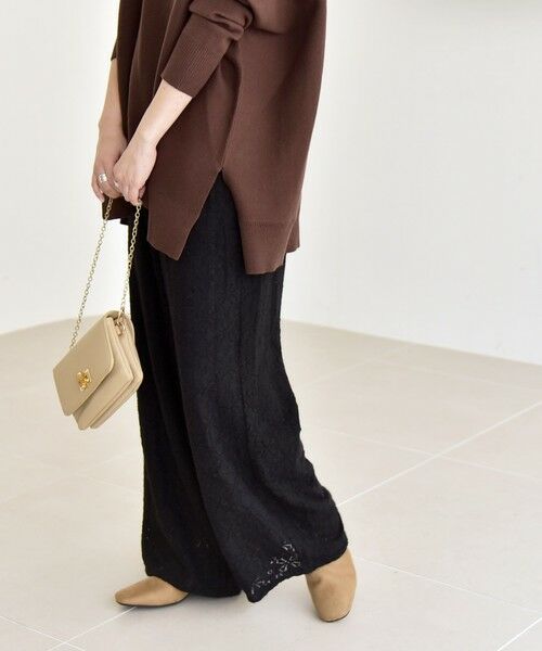 SHIPS / シップス その他パンツ | quaranciel:〈洗濯機可能〉フラワー レース ワイド パンツ | 詳細14