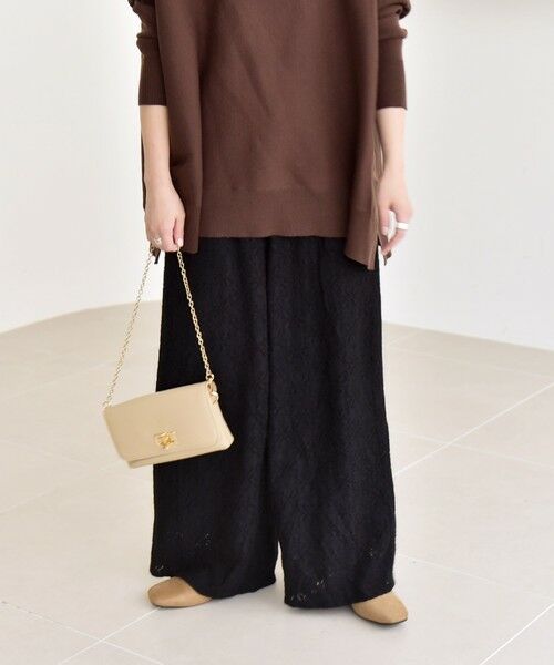 SHIPS / シップス その他パンツ | quaranciel:〈洗濯機可能〉フラワー レース ワイド パンツ | 詳細15