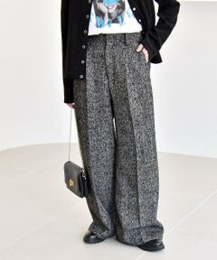 SHIPS / シップス その他パンツ | quaranciel: ツイード タック ワイド パンツ