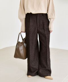 SHIPS / シップス その他パンツ | quaranciel: ツイード タック ワイド パンツ