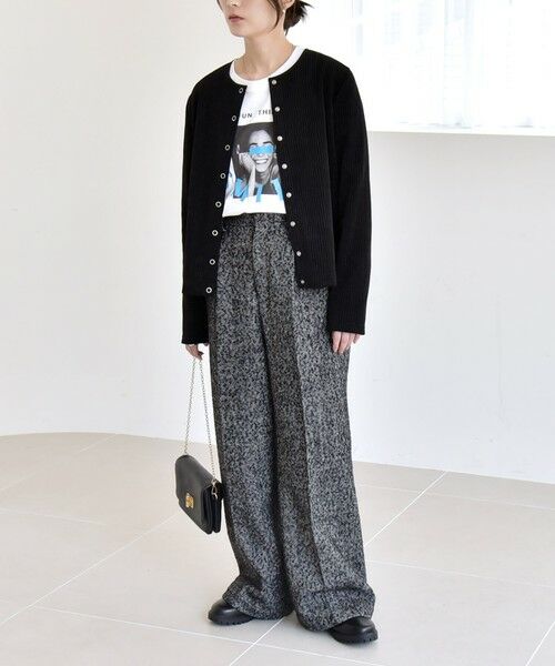 SHIPS / シップス その他パンツ | quaranciel: ツイード タック ワイド パンツ | 詳細1