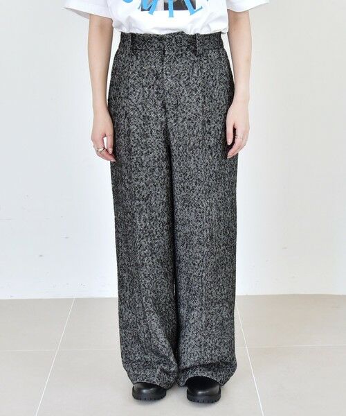 SHIPS / シップス その他パンツ | quaranciel: ツイード タック ワイド パンツ | 詳細18